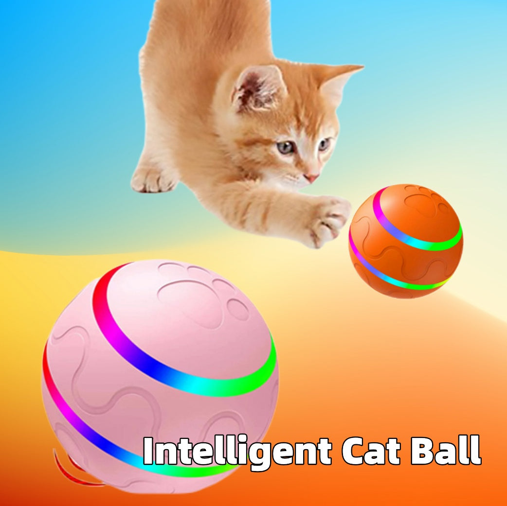 Pet New Cat Wicked Ball Toy Intelligent Ball USB Cat Toys Self Rotating Ball Automatic Rotation Ball - Tier Vet